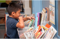 Student reading