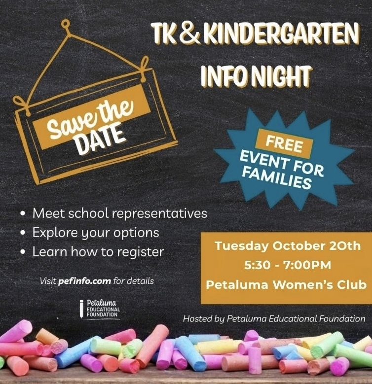 TK and Kindergarten Info Night Flyer