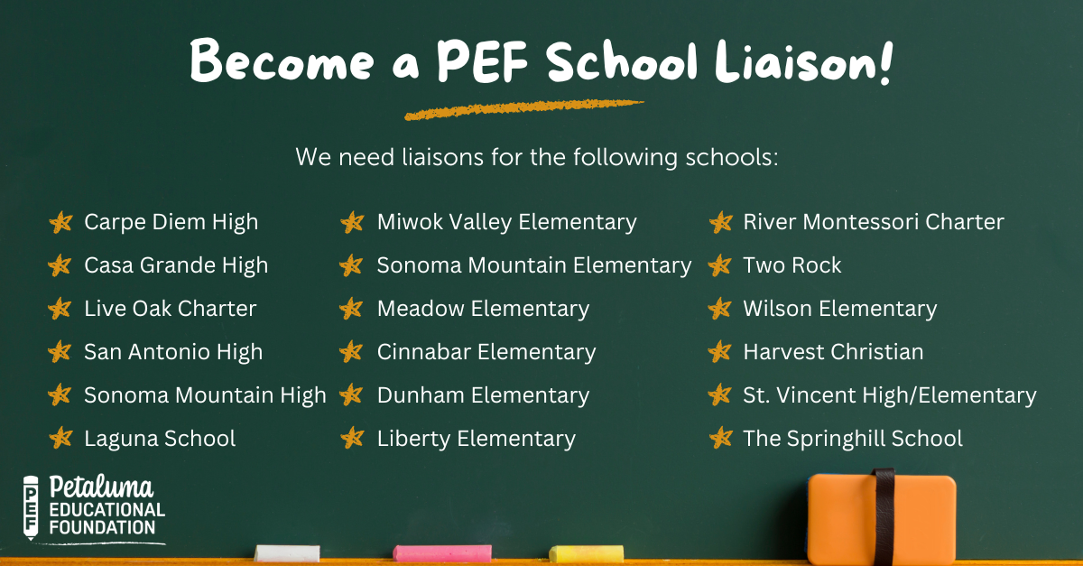 Become a PEF School Liasion